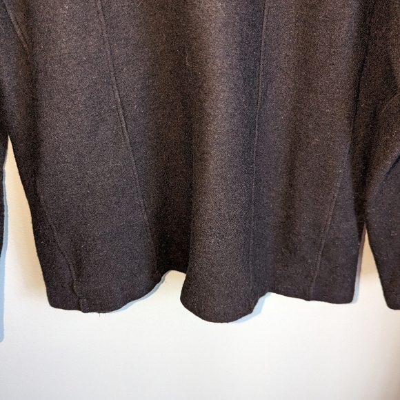 IBEX Dark Grey Athletic Merino Wool Long Sleeves Half-Zip Sweater Size Large - Picture 5 of 12